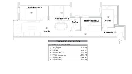 Room in a shared 3-bedroom apartment for rent in Triana - Photo 3