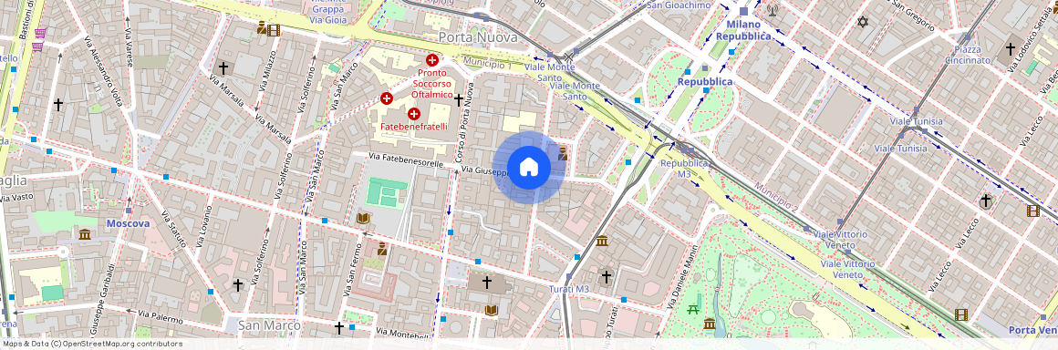 Via Giuseppe Parini, Włochy, Milan