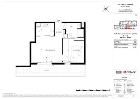 location Appartement T2 DE 40.9m² À ASNIERES SUR SEINE - Photo 4