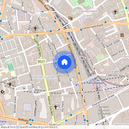 Saffron Hill, Clerkenwell, EC1N