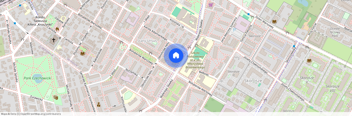 ul. Walerego Sławka, Skorosze, Ursus, Warszawa, mazowieckie