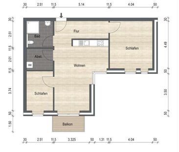 Moderne Neubauwohnung mit Balkon in guter Lage von Schortens! - Foto 6