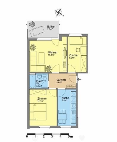"Appartement lumineux et calme / Helle, ruhige Wohnung" - Foto 5