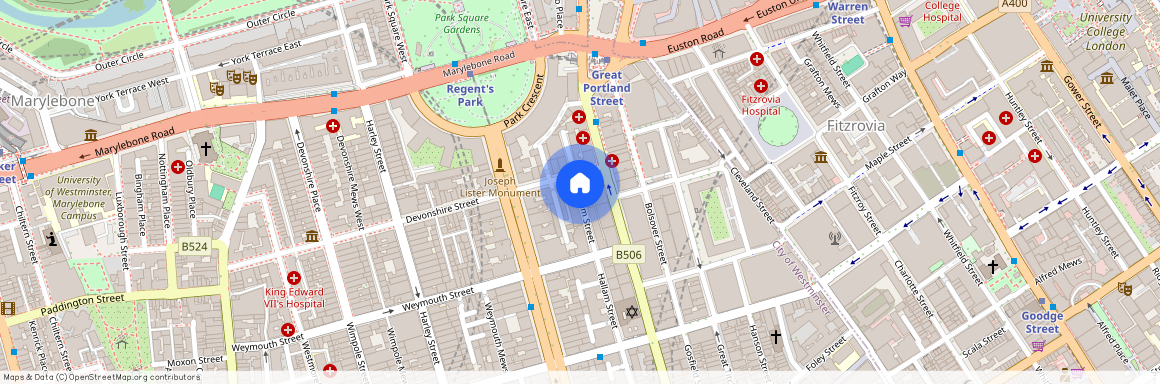 Hallam Street, Marylebone, London, W1W