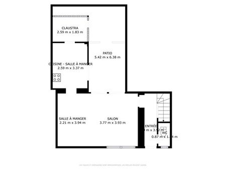 A LOUER AVIGNON ( 84000 ) PREMIERE CEINTURE EXTRAMUROS : Maison 3pièces sur 1 étage, avec cour et climatisée !!, - Photo 4