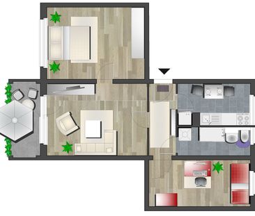 3-Raum-Wohnung in Kapellenberg - Photo 3