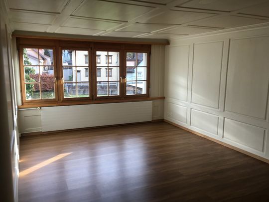 Heimelige 3,5-Zimmer- Altbauwohnung mit Parkplatz und grossem Sitzplatz - Foto 1