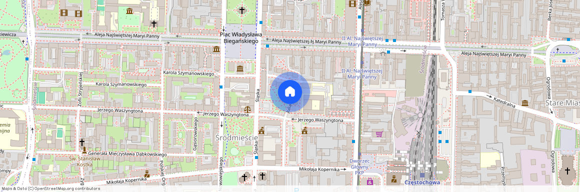 ul. Juliana Tuwima, Śródmieście, Częstochowa, śląskie