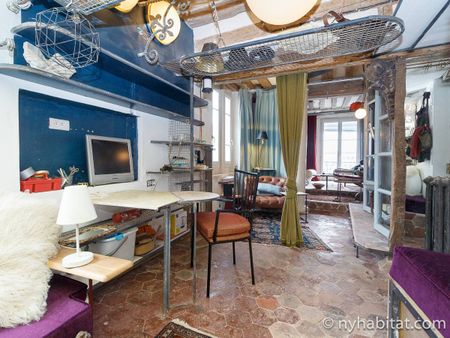 Logement à Paris, Location meublée - Studio T1 - Île Saint-Louis, Le Marais - Notre Dame - Hôtel de Ville (PA-4146) - Photo 2