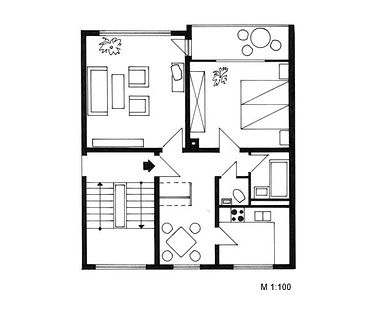 Helle 2-Zimmer-Wohnung in Frizlar - Foto 1