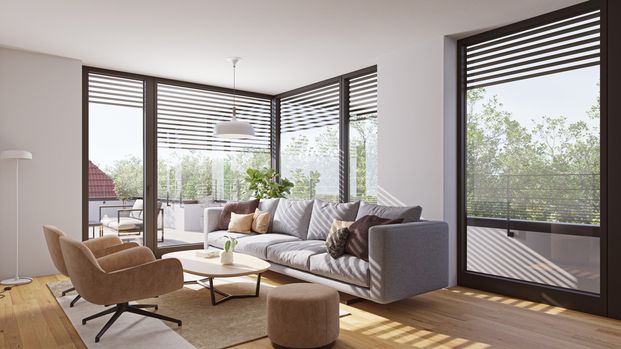 Wunderschöne 3-Zimmer Penthouse-Wohnung mit Dachterrasse und Weitblick auf den Wartberg sucht Sie! - Photo 1