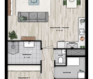 Appartement te huur: Perzikweg 70 2321 DG Leiden - Photo 6