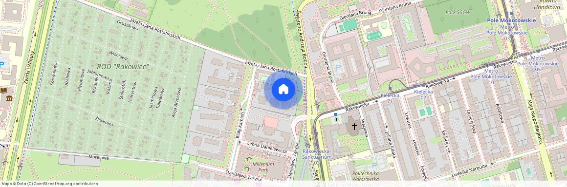 ul. Biały Kamień, Wyględów, Mokotów, Warszawa, mazowieckie