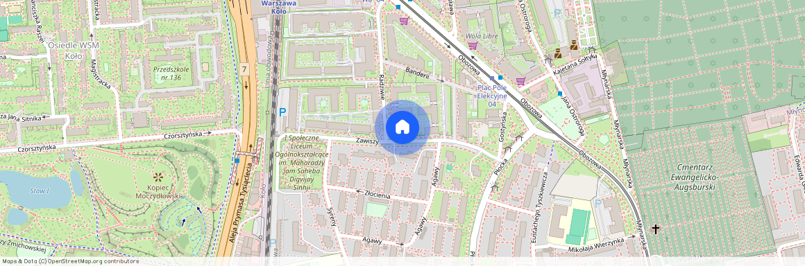 Warszawa, Wola, Młynów, Zawiszy, 14