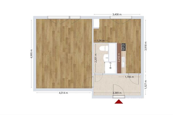 Pronájem bytu 1+1 38 m² - Photo 1