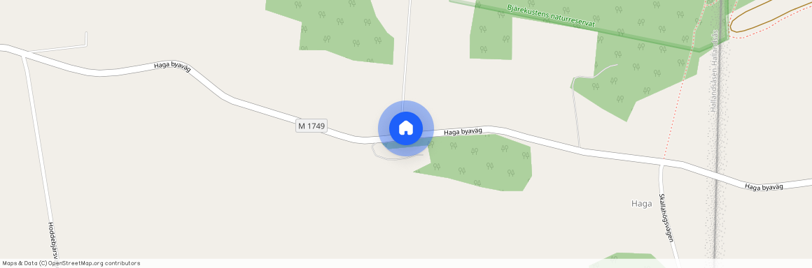 Haga byaväg, Båstad