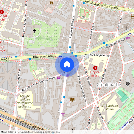 Building Rue de la Glacière - checkmyguest - 1350894, Rue de la Glacière, Paris