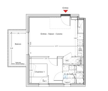 Location Appartement 2 pièces 38m² NANTES 44300 - Photo 2