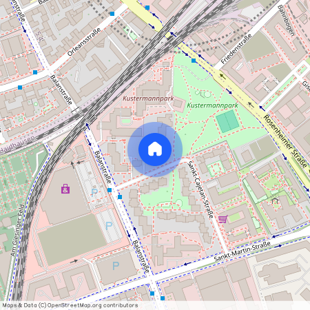 St.-Cajetan-Straße, 81669 München Au-Haidhausen ca. 2, 4 km south-east of Munich-center