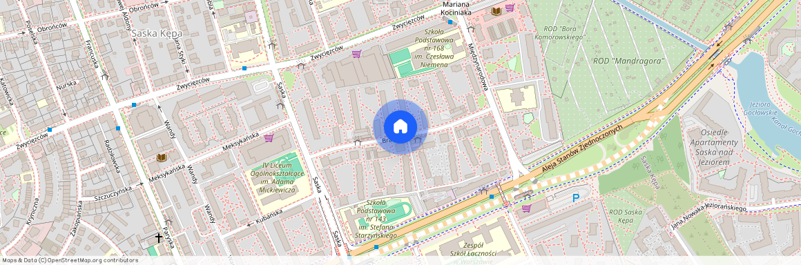 mazowieckie, Warszawa, Praga-Południe, Saska, Kępa, Brazylijska