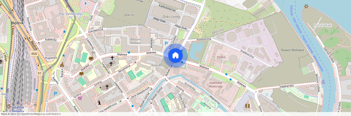 ul. Rybaki Górne, Śródmieście, Gdańsk, pomorskie