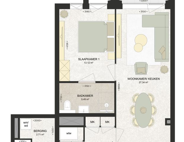 Appartement te huur: Kennedylaan 294 2035 TR Haarlem - Photo 1