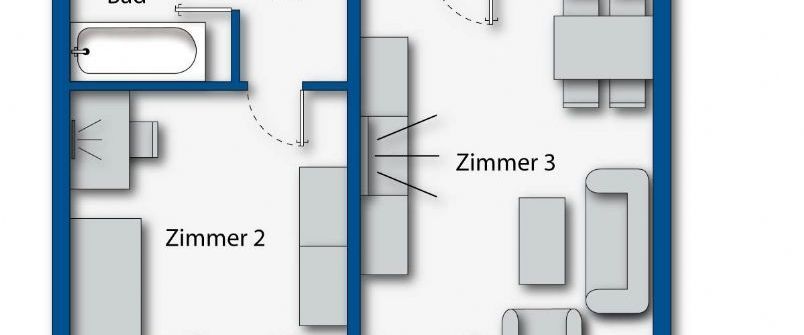 Gepflegte 3-Zimmer-Wohnung mit Terrasse ab 01.11.2025 zu vermieten - Photo 1