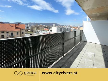 Großer Balkon mit Ausblick | CITY RIVERS | Gute Raumaufteilung - Foto 5