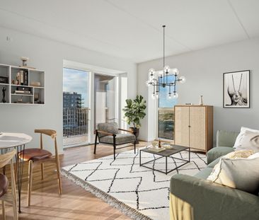 Lys 2-værelses lejlighed med stort badeværelse og altan på 3. sal - Foto 5