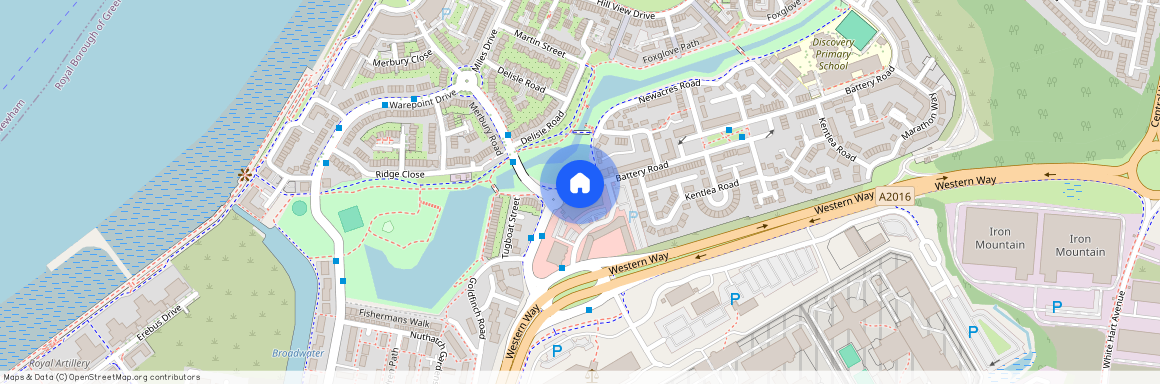 Charlesmere Gardens, Battery Road, Thamesmead, London, SE28 0NG