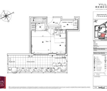 Appartement à louer 1 pièce 33.75m² - Photo 2