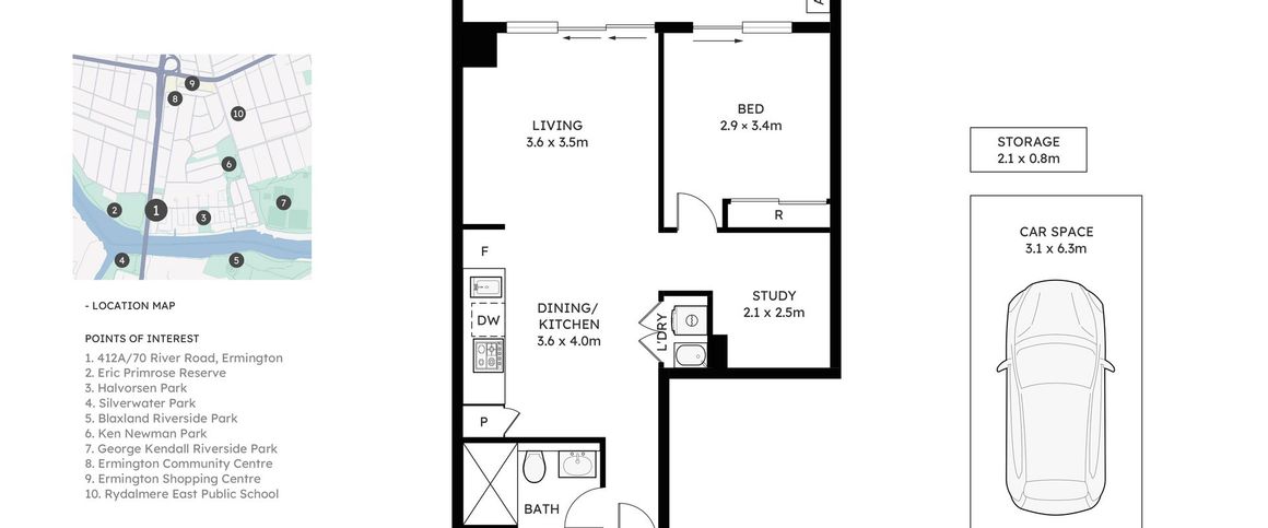 Luxury 1 Bedroom Apartment available NOW AT ERMINGTON!!!! - Photo 1