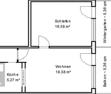 Attraktive Zwei-Zimmerwohnung mit Balkon - Photo 1