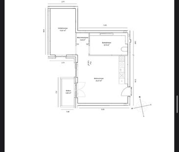 2 room apartment with balcony 53m - Photo 5