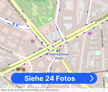 4 Zimmer Wohnung in einer Stadtvilla in Schmargendorf, Fußbodenheiz... - Foto 1