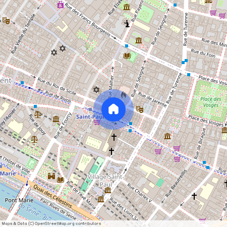 Appartement à louer rue de Rivoli, Paris 4ème