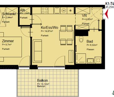 Ideal für Singles oder Paare: Moderne 2-Zimmer-Wohnung mit Balkon n... - Photo 3