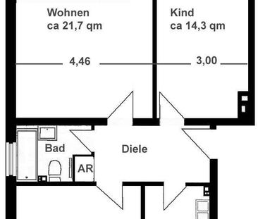 Geräumige 3-Zimmer-Wohnung mir großer Südloggia - Foto 3