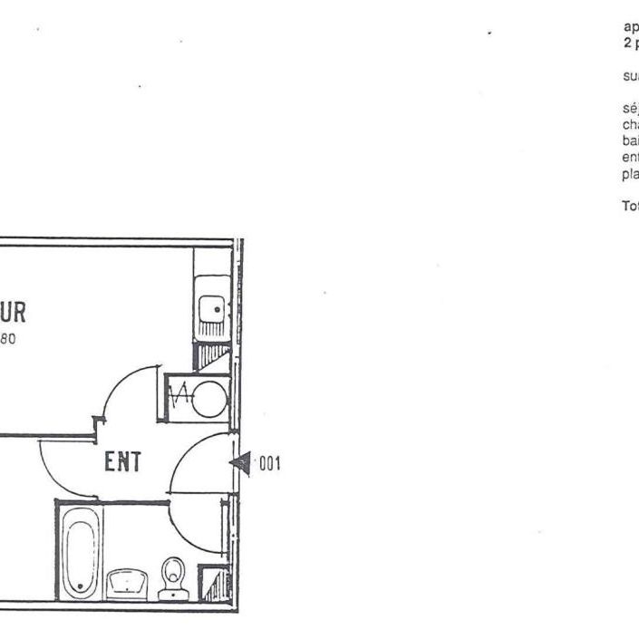 Location Appartement 2 pièce(s) de 29.28 m2 - Photo 1