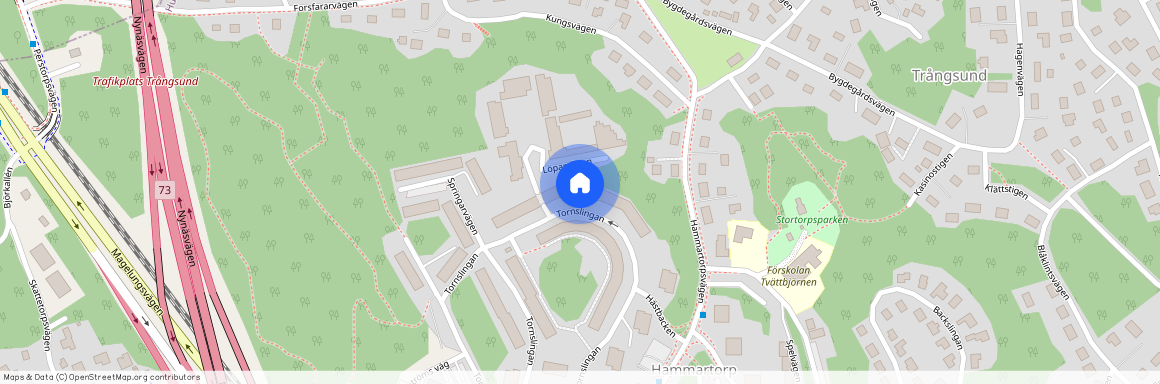 Tornslingan, Trångsund