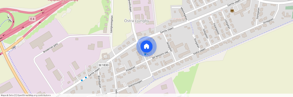 Östra Ljungby, Skåne, Klippan, Stationsvägen 1C