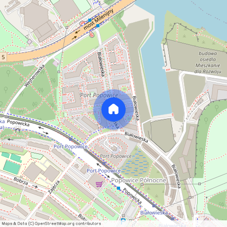 ul. Białowieska, Popowice Północne, Fabryczna, Wrocław, dolnośląskie