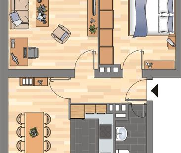 2-Zimmer-Wohnung in Kiel - Photo 1
