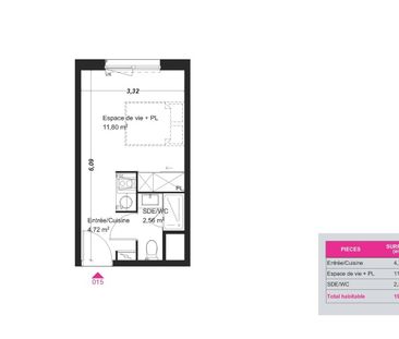 Location Appartement 1 pièce 19m² FRANQUEVILLE ST PIERRE 76520 - Photo 4