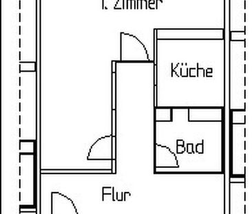 Für Singles: Apartment mit 51 m² für 496,43 € in Cottbus. - Foto 2