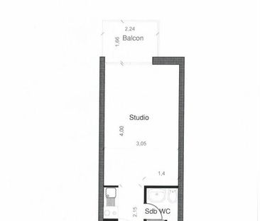 Studio de 18.90 m² avec balcon, kitchenette équipé - Photo 6