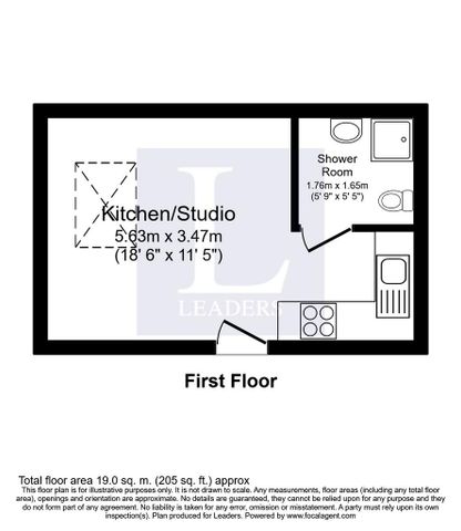Studio to rent - Photo 5