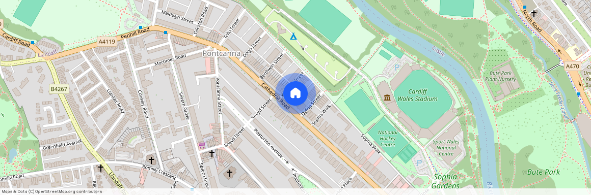 Cathedral Road, Cardiff, CF11