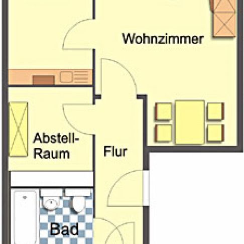 Wohnung, 2 Zimmer (55,97 m²) - Photo 1