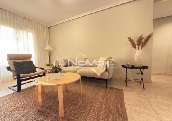 Noble luxury. Two bedroom apartment in a quiet urbanization overlooking the sea and golf cour
